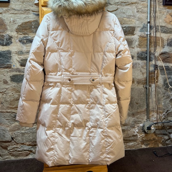 Jones New York Signature Collection Gold Fur Hooded Coat - Picture 4 of 4